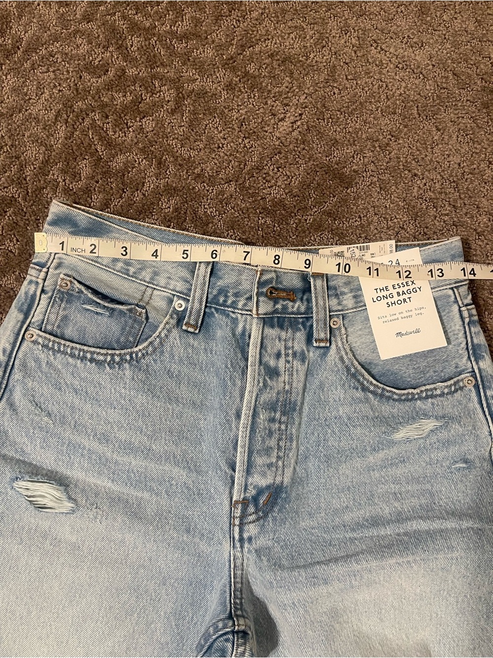 Madewell The Essex long Baggy Denim Shorts - Picture 5 of 10